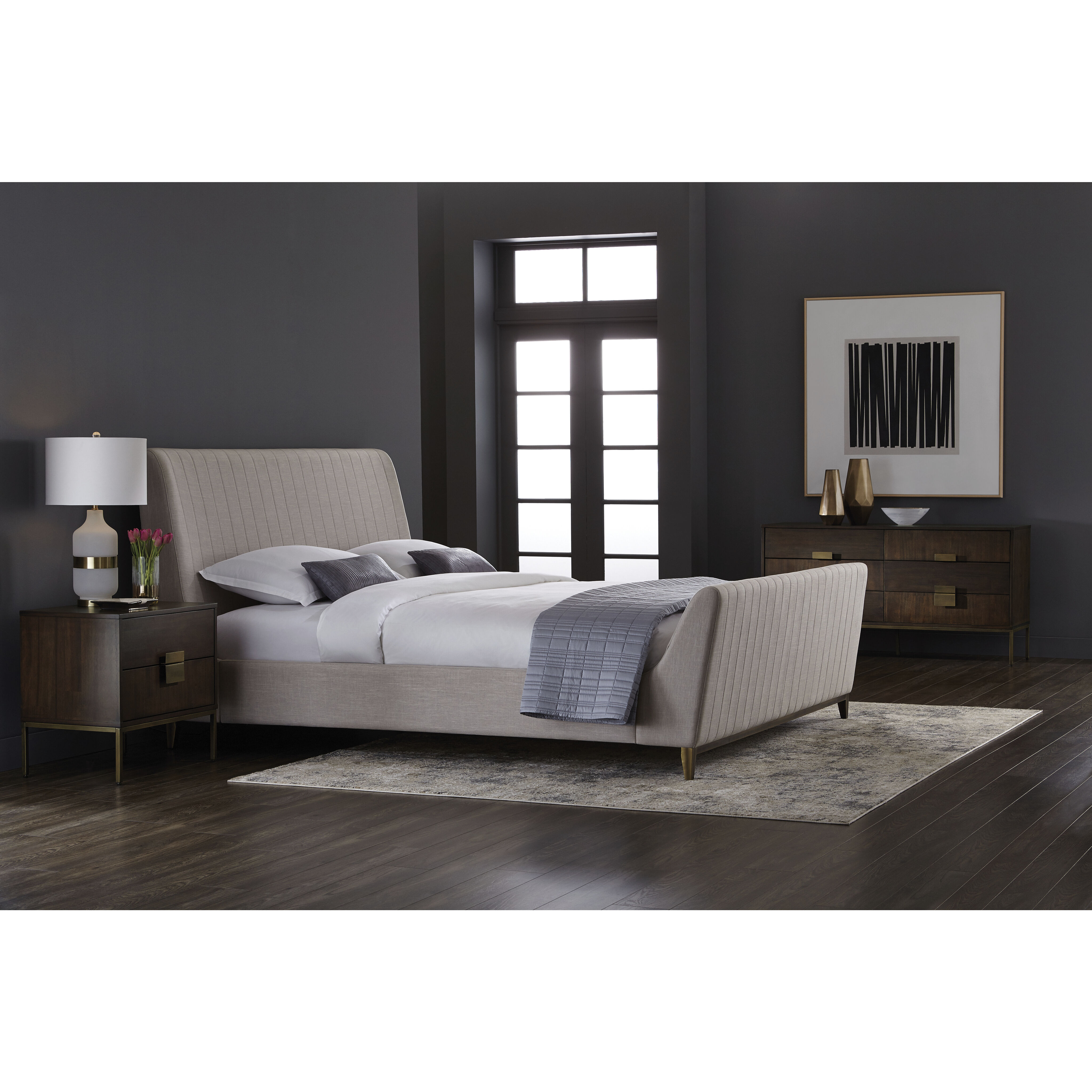 Jade 25.5 X 24.5 inch Antique Brass / Dark Mango Night Stand